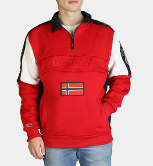 Geographical Norway Sweatshirt Mannen Rood