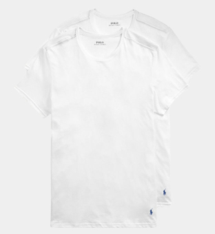 Ralph Lauren 2 Pak T-shirts Mannen Wit