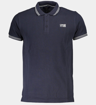 Cavalli Class Polo Overhemd Mannen Blauw